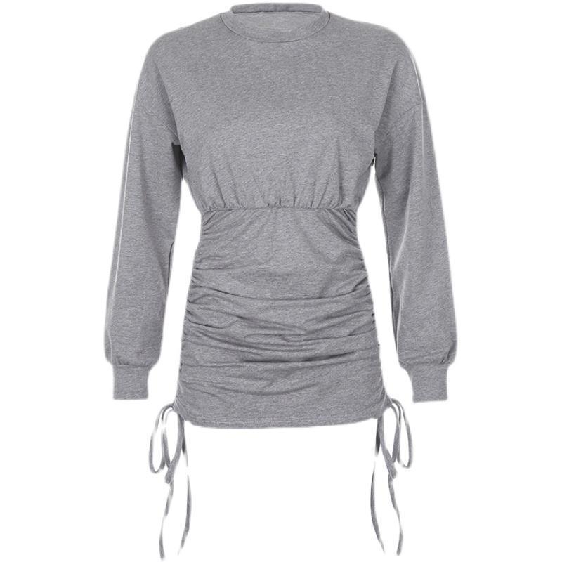 Fashion American Athleisure Pullover Sweater Dress
