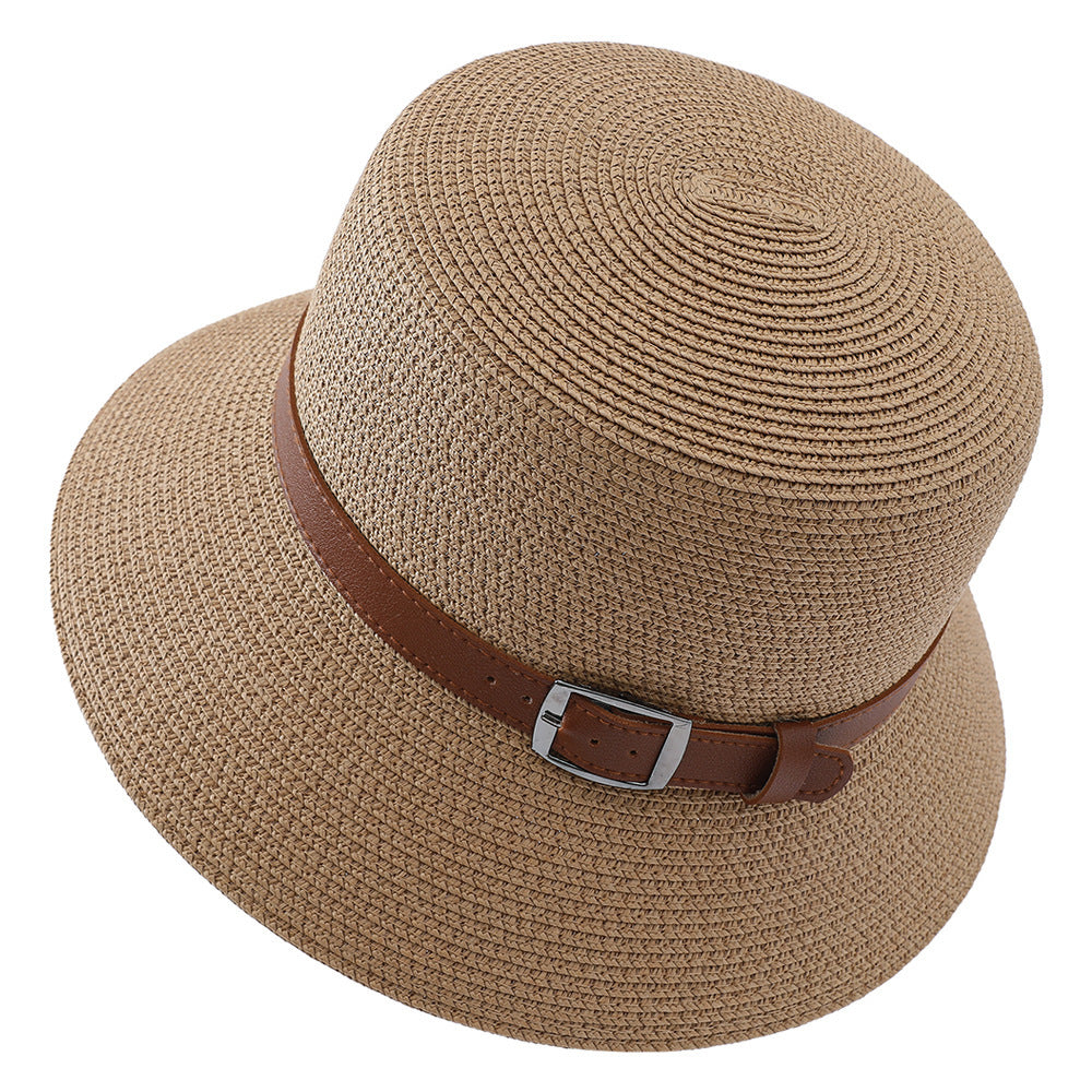 Korean Version Of The Straw Hat Sun Hat Women's Simple Sunscreen UV Beach