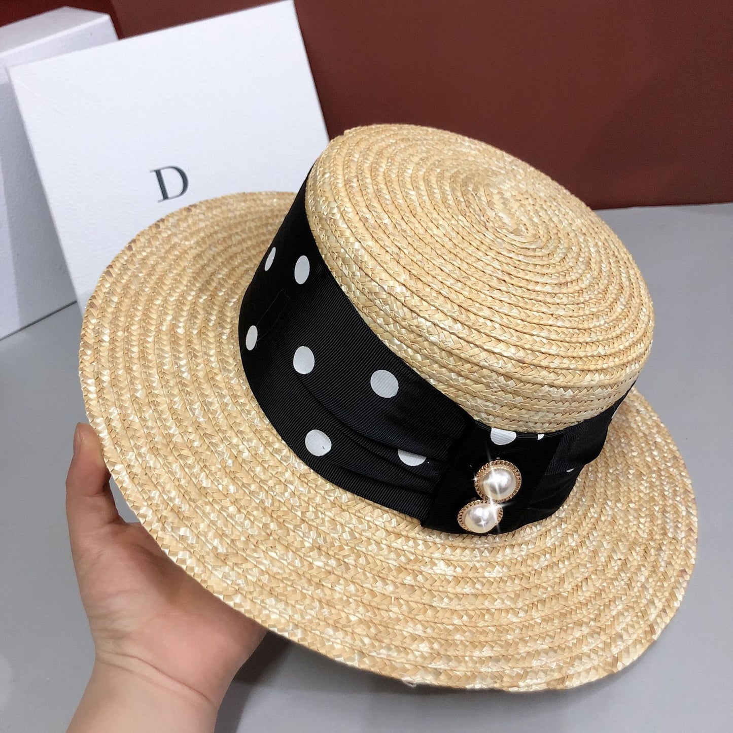 Straw hat female Korean style tide wild beach big brim