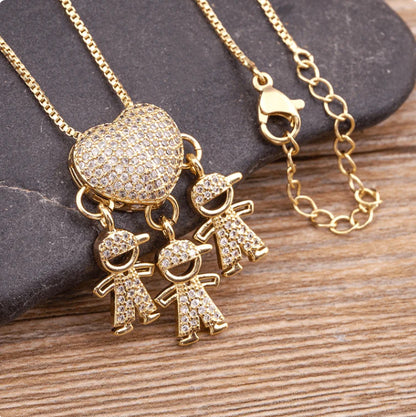 Fashion Jewelry Necklace Female Creative Micro-inlaid Zircon For Boys And Girls