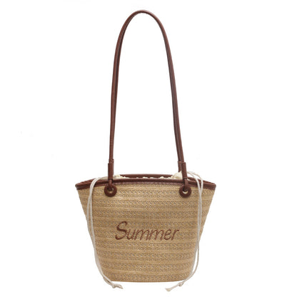 Women's Fashion Woven Shoulder Bag